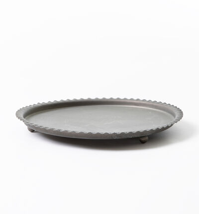 Rustikk rund grå fat 25 cm Rustikk rund grå fat 25 cm